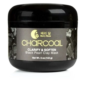 Charcoal Clay Mask Berry Moon Antiaging Black Pearl T Zone Fine Lines SEALED NEW - Picture 1 of 4