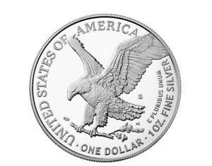 American Eagle 2021 One Ounce Silver Proof Coin - SAN FRANCISCO (S) - BRAND NEW