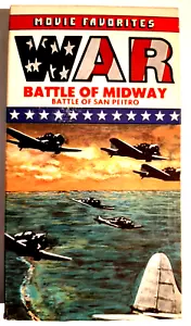 Movie Favorites WAR - Battle of Midway Battle of San Peitro VHS - Picture 1 of 2