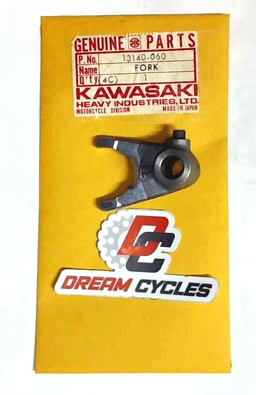 NOS GENUÍNO Kawasaki SHIFT FORK KD KS KX 125 1974-1983 13140-060 AHRMA FABRICANTE DE EQUIPAMENTO ORIGINAL - Imagem 1 de 1