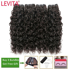 Paquetes de onda de agua paquetes de cabello humano extensiones de cabello no remy cabello brasileño