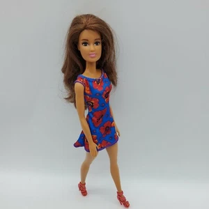 Barbie Fab Basic Doll In Blue Floral Dress Shoes Included Mattel  - Picture 1 of 12