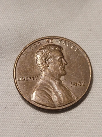 1982 Small Date Copper Penny Error Coin Cover