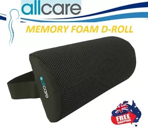 Allcare D Roll Memory Foam Lumbar Back Support Car Cushion ~ Posture Corrector - Picture 1 of 6