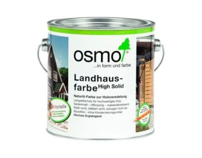 Osmo Landhausfarbe Holzfarbe diverse Farben Öl-Farbe Wasserabweisend Biozidfrei - Bild 1 von 4