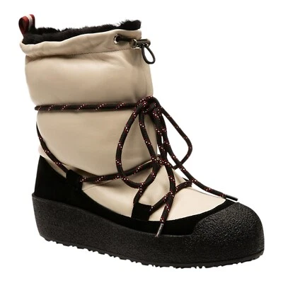 Botas de invierno Bally Candye 6228429 para mujer de cuero napa de cordero hueso precio de venta sugerido por el fabricante 700 USD Foto 1 de 4