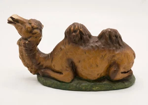 Vtg Large 5" x 9" Camel Nativity Figure Paper Mache Italy For 8" Scale REPAIRED - Picture 1 of 11