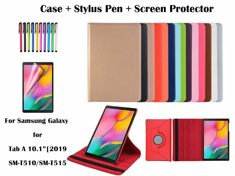  For Samsung Galaxy Tab A 10.1 [2019] T510 Rotate PU Leather Smart Case Cover  - Image 1 of 1