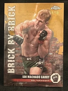 2024 Topps Chrome UFC - Brick by Brick Gold Refractor Ian Machado Garry 18/50 - Picture 1 of 2