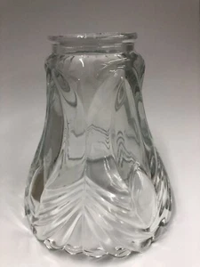 Vintage Klarglas Leuchte Ventilator/Lichtschirm, 2-1/4" Monteur, Stil 260 - Bild 1 von 9