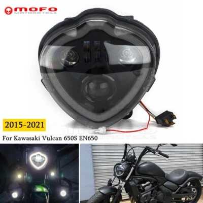 Kit Proyector LED DRL Faro Delantero Para Kawasaki Vulcan S 650 EN650 2015-2021 Foto 1 de 4