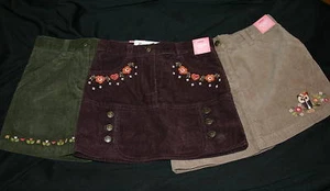 Gymboree HARVEST LEAVES Fall Corduroy Green Skirts Skorts NWT  5 - Picture 1 of 4