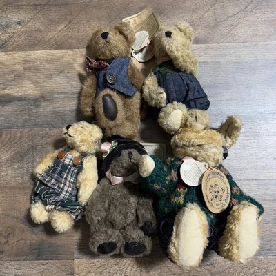 Lote de 5 osos de peluche Boyds vintage de colección Foto 1 de 4
