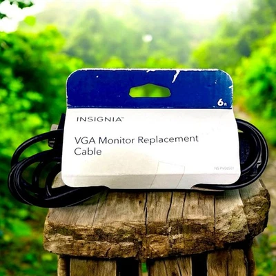 Insignia VGA Monitor Replacement Cable 6' Computer Monitor NS-PV06501  - Image 1 of 2