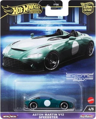 ASTON MARTIN V12 SPEEDSTER Modello Auto DieCast 1:64 7cm Hot Wheels HKC78 - Immagine 1 di 4