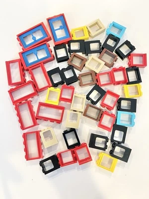 Lego Classic Window and Door Frames 1x2x2 1x3x4 1x4x2 Basic Windows & Doors - Image 1 of 4