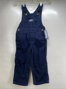 Oshkosh Cord dunkelblau Overall Kleinkind Größe 2T neu mit Etikett - Bild 1 von 6