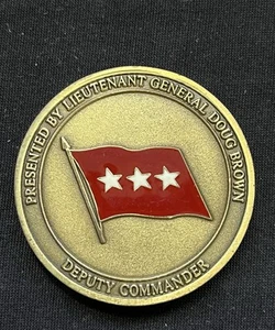 SSOCOM Challenge Coin - Lt. Gen. Doug Brown Commander Red Flag 3 Star Design - Bild 1 von 6