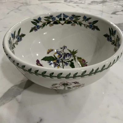 Portmeirion Botanic Garden 9-1/4" Woody Nightshade Serving Bowl Old Mark - Image 1 of 4