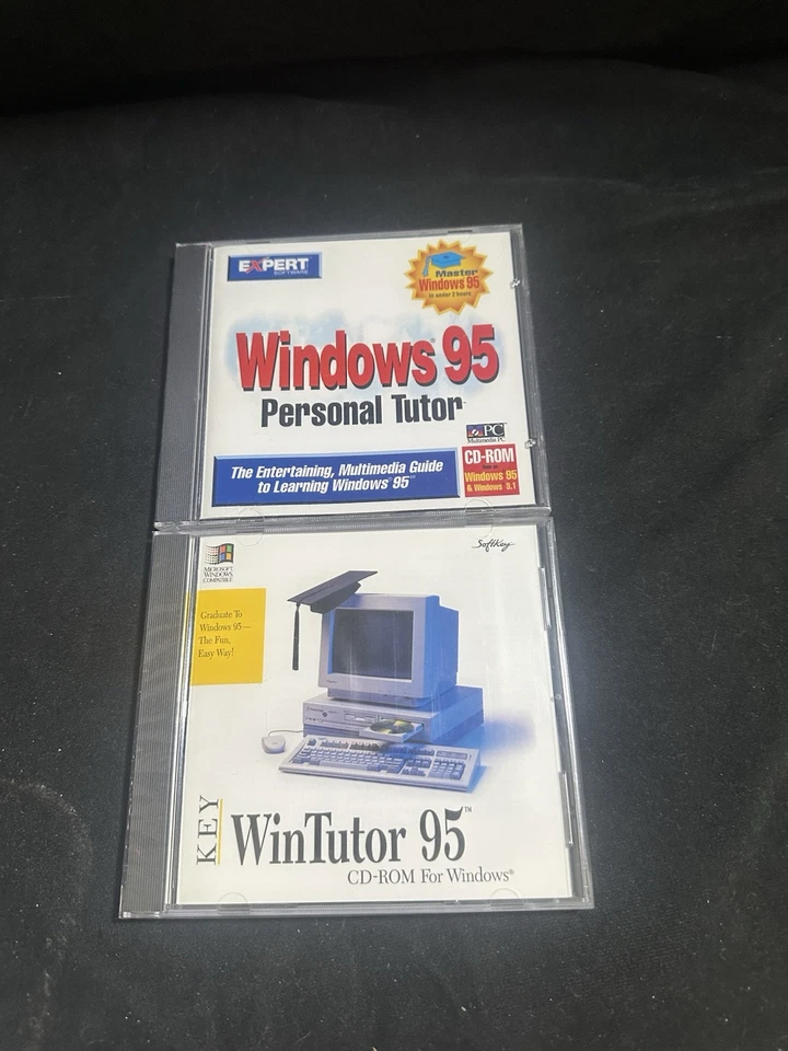 Par de CD de tutor Win 95-nuevo-ID #295 Foto 1 de 1