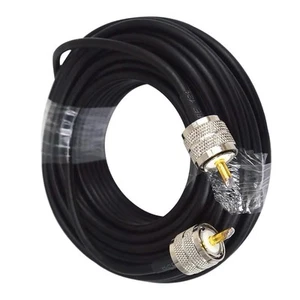 50ft RG58 PL259 Coaxial Coax Cable UHF male to male for CB Radio Antennas 50-Ohm - Photo 1/8