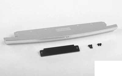 Slick Metal Front Bumper for JS Scale 1/10 Range Rover Classic Silver VVV-C0685 - Image 1 of 4