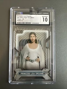 Topps 2023 Star Wars High Tek Princess Leia Organa CGC 10 - Imagen 1 de 2