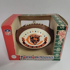 NFL Chicago Bears Mini Replica Football Christmas Ornament Touchdown Treasures - Picture 1 of 4