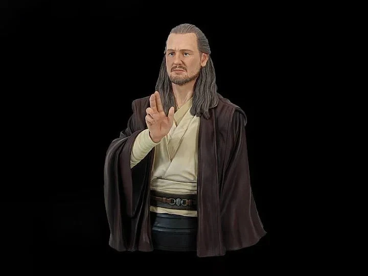 Gentle Giant 星球大战 Ep. I TPM QUI-GON JINN 1:6 迷你半身像 4716/5000 罕见 全新 — 第 1/4 张图片