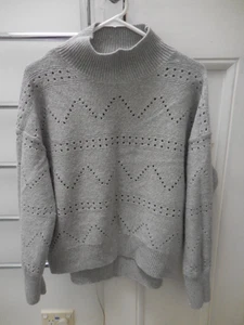 WITCHERY GREY WOOL CASHMERE + BOXY SWEATER JUMPER M EXC COND - Picture 1 of 4