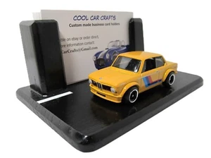 Classic 2002 coupe Business Card Holder desk Art for BMW car salesman / fan - Picture 1 of 6