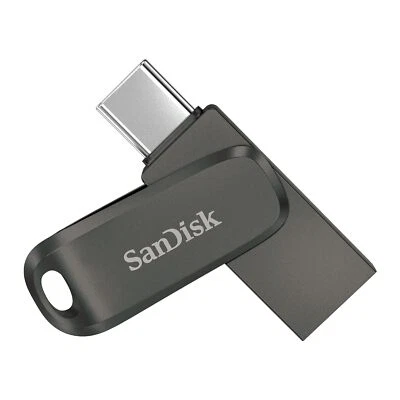 SanDisk Ultra Dual Drive Luxe 32GB 64GB 128GB 256GB USB Type C Pen Drive Noir - Photo 1/4