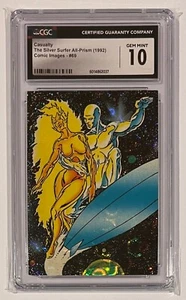1992 COMIC IMAGES SILVER SURFER: #69 CASUALTY - MARVEL PRISM: POP 1 / CGC 10 - Picture 1 of 2