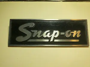 Snap On Tag, Nameplate, Badge, emblem Vintage, THIS IS FOR THE BLACK TAG ONLY! - Picture 1 of 2