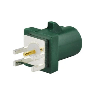 Fakra Male PCB mount Plug Straight End Launch Car RF connector Green/6002 TV1 - Picture 1 of 3