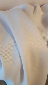 OUTDOOR WOVEN WHITE SHEER REMNANT DRAPERY FABRIC - Picture 1 of 3