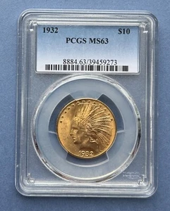 1932 $10 Gold Indian PCGS MS63 - Picture 1 of 4