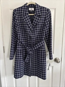 Le Suit Womens Blue And White Jacket Size 12 - New With Tags! - Picture 1 of 2