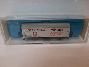 Atlas 2467 vagone merci SPATENBRAU MUNCHEN Reefer car scala N - Foto 1 di 2