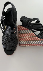 Tory Burch Sommerschuhe aus Leder Grösse 40. 0 (EU) Navyblau - Bild 1 von 5