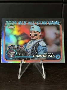 2024 Topps Chrome Update William Contreras #ASGC-10 All-Star Game Refractor - Picture 1 of 2