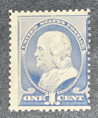 Sellos de viaje: estampillas de Estados Unidos Scott #212, 1 centavo Franklin como nuevas OG NH CV $290 Foto 1 de 4
