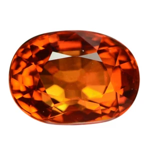 3.05 Ct. Awesome Luster Mandarin Garnet Oval Cut WITH GLC CERTIFY - Picture 1 of 1