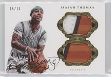 2016-17 Panini Flawless Dual Patch Gold /10 Isaiah Thomas #DPT-IT Dual Patch