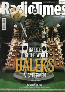 Doctor Who Radio Times Magazine - Signed by NICHOLAS PEGG & BARNABY EDWARDS - Picture 1 of 1