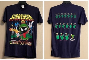 Camiseta vintage 1993 Marvin the Martian "Surrender" doble cara Looney Tunes M/L - Imagen 1 de 12