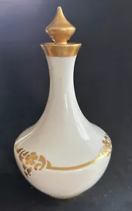 Vintage Porcelain Perfume Barber Genie Dresser Bottle Limoges T & V Art Deco - Picture 1 of 6