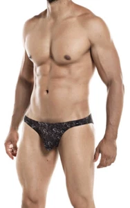 Cut For Men C4M Dollar Signs Money Black Low Rise Bikini Briefs Medium M - Picture 1 of 3