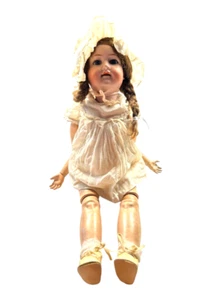 Antique Morimura Brothers Bisque Head Doll with Sleepy Eyes - Picture 1 of 11