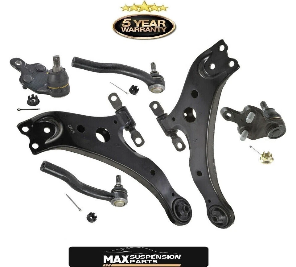 Braços de controle inferior Toyota Camry LE SE XLE juntas esféricas extremidades externas de hastes de amarração Avalon - Imagem 1 de 1